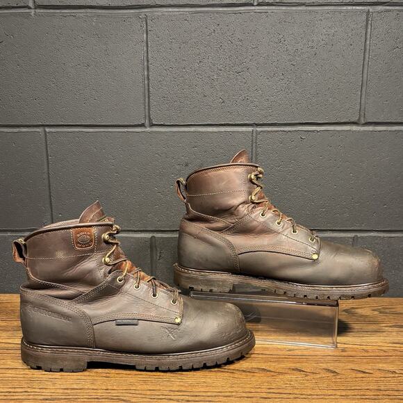 Carolina CA7528 28 Series Brown Comp Toe 6” Work Boots Men’s 12 D - Picture 2 of 8